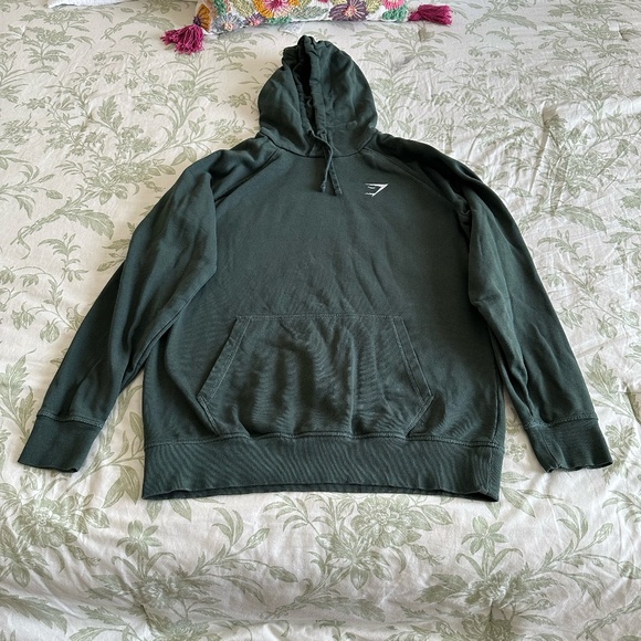Gymshark Green Crest Hoodie - Picture 1 of 5